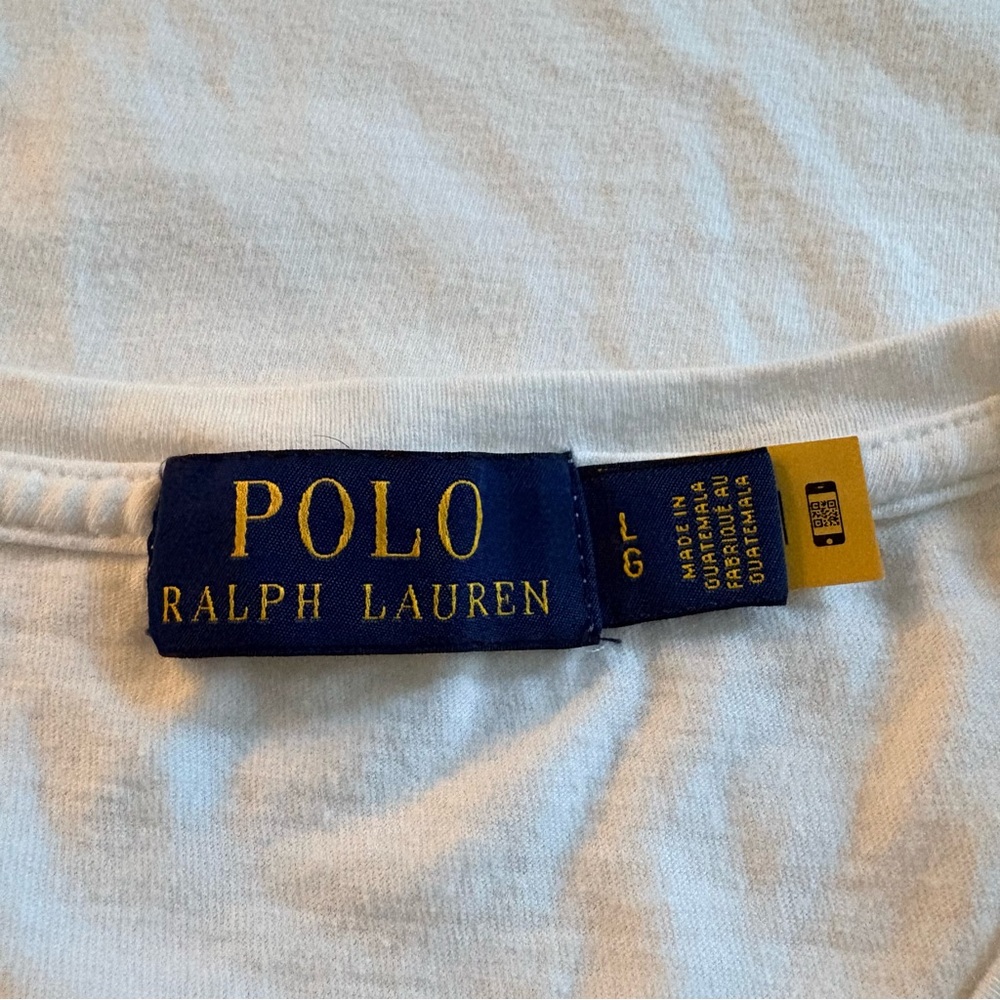 Polo Ralph Lauren Big Pony White T-Shirt Men's Large EUC Classic Preppy Sporty - Picture 3 of 6